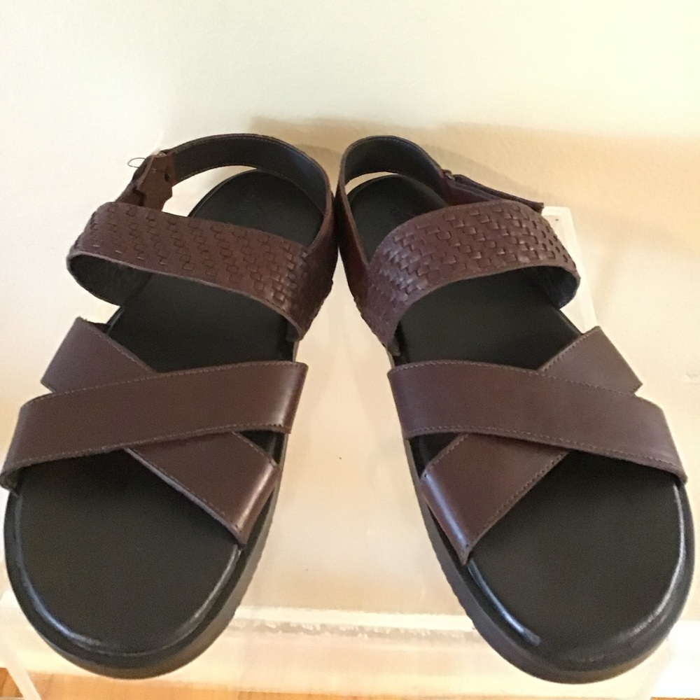 NWT Anthony Veer Leather Mumbai Comfort Sandals for Men Suze 13